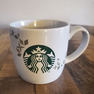 Starbucks Holiday Collection 2013 Starbucks logo coffee tea mug white 14 fl oz.